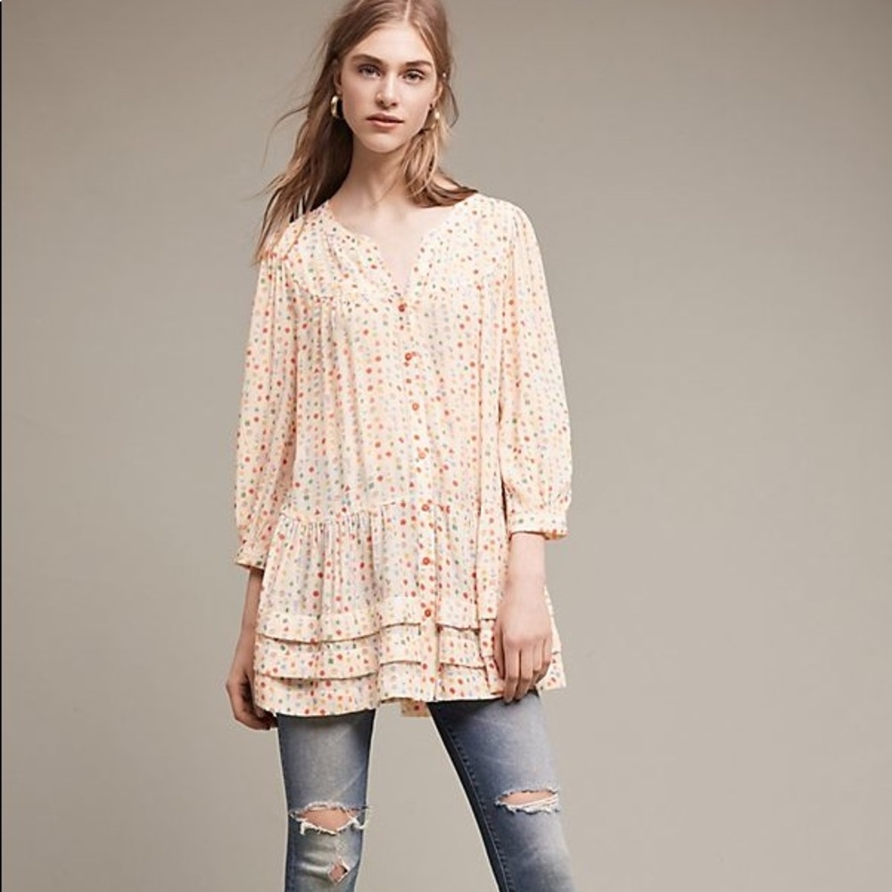 Maeve for Anthropologie Paccia Buttondown Tunic